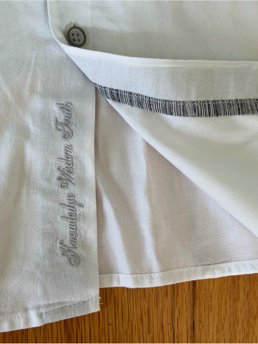 Robert Graham Cotton S/Sleeve Button Up Men’s Size 3XL XXXL White Classic Fit - Picture 3 of 8